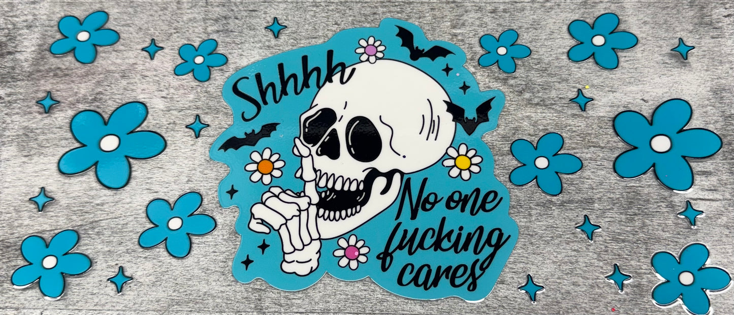 No one F****** Cares Skull