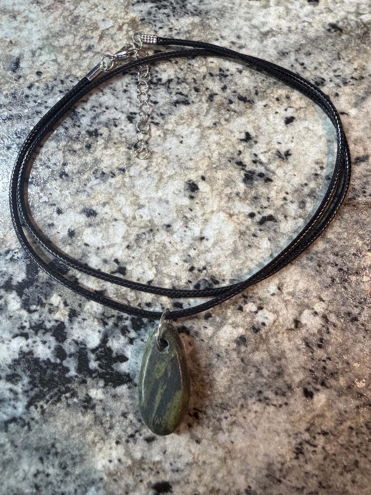 Green/Black Rock Necklace
