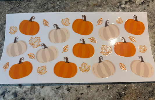 Pumpkins and Leaves