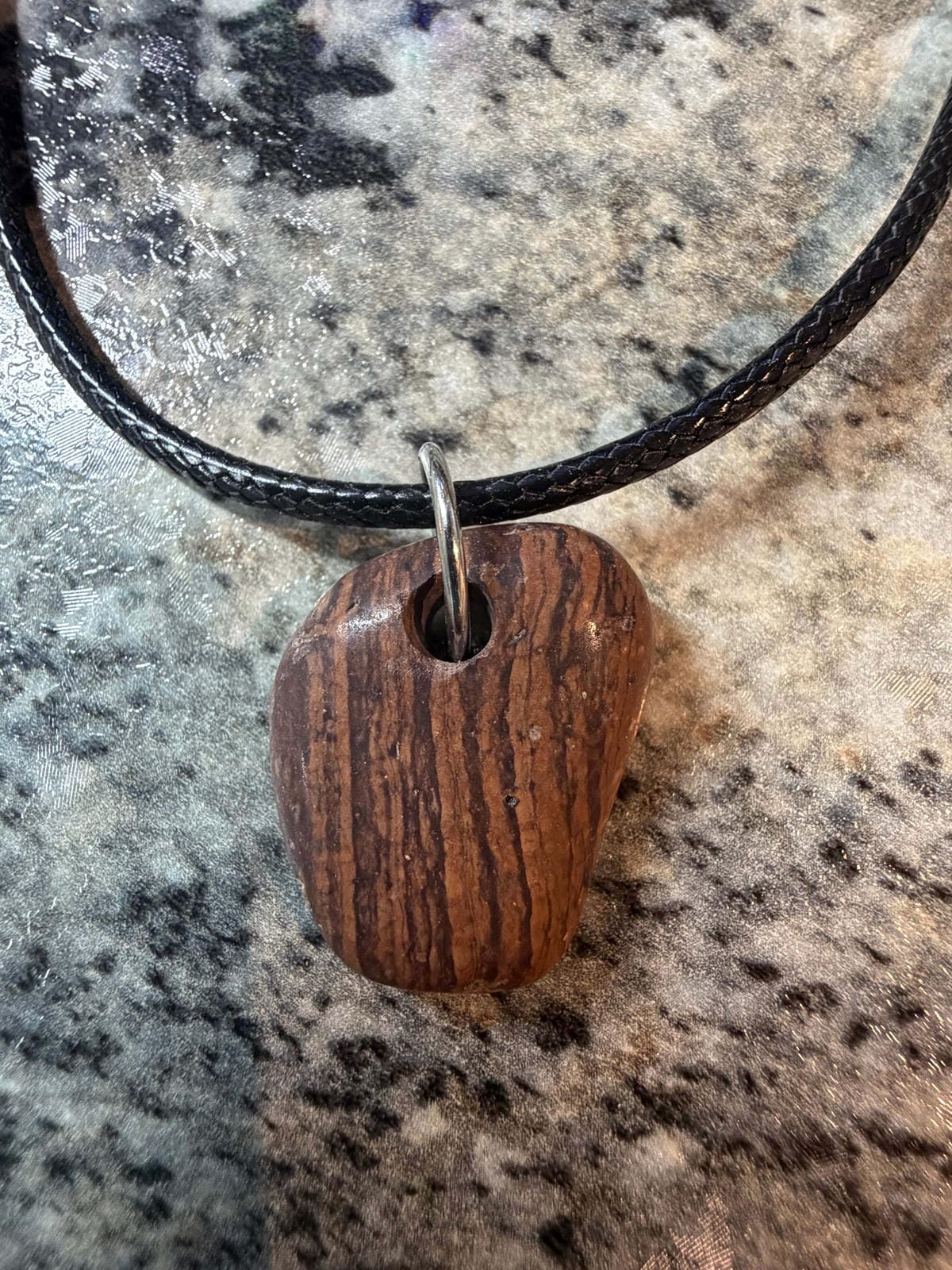 Beautiful Bark Like Rock Necklace
