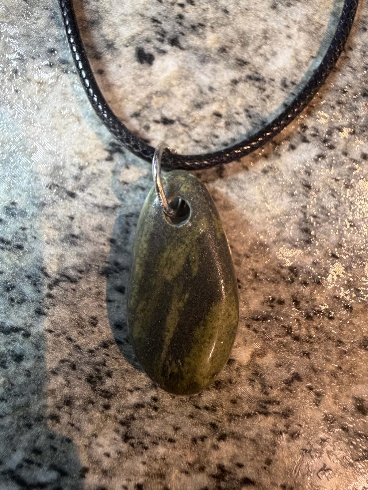 Green/Black Rock Necklace