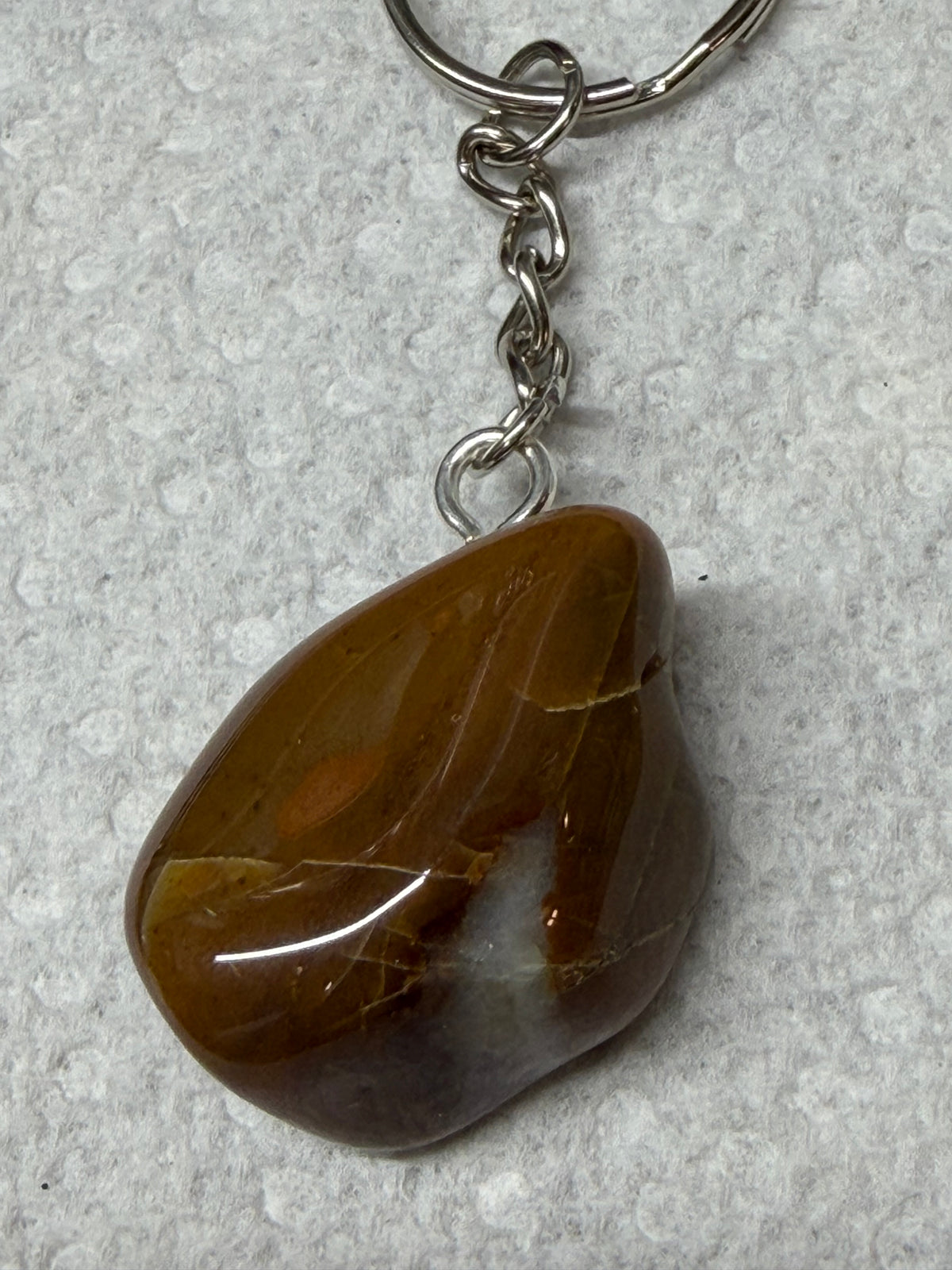 Tumbled Stone Keychain