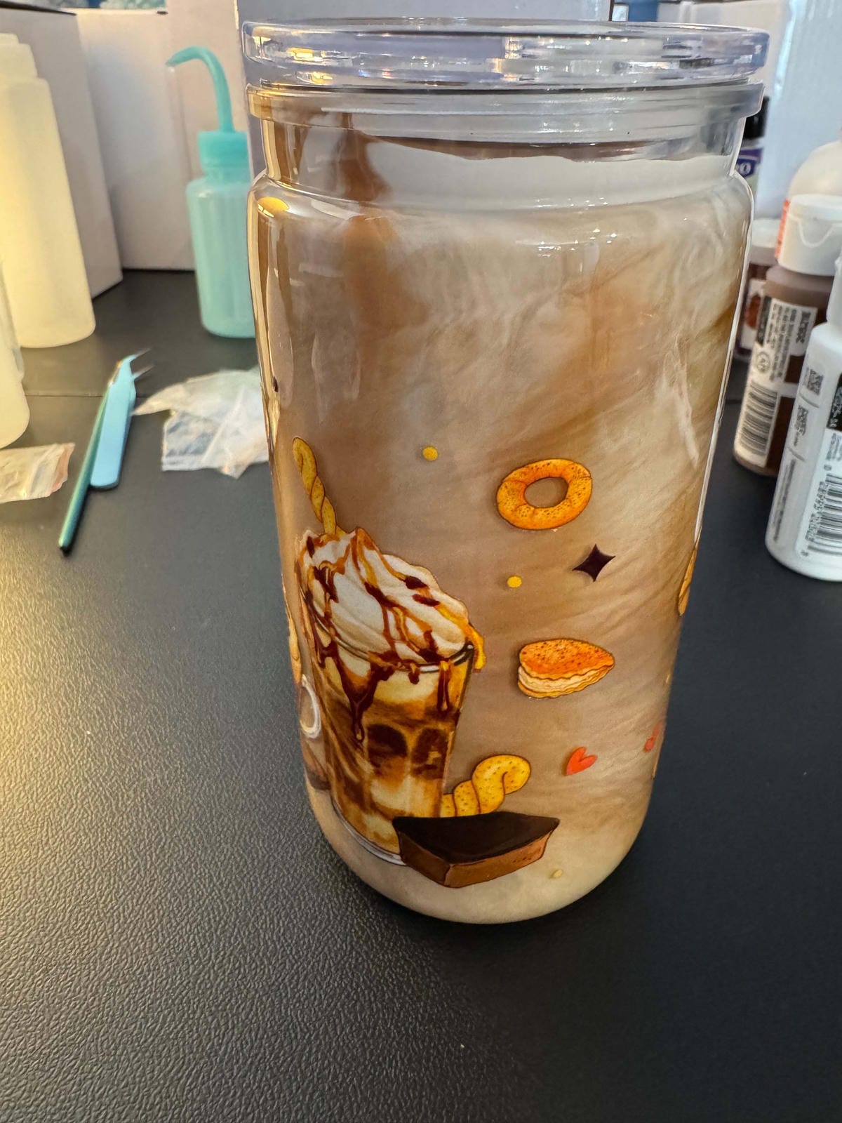 Cream Coffee Tumbler 16oz