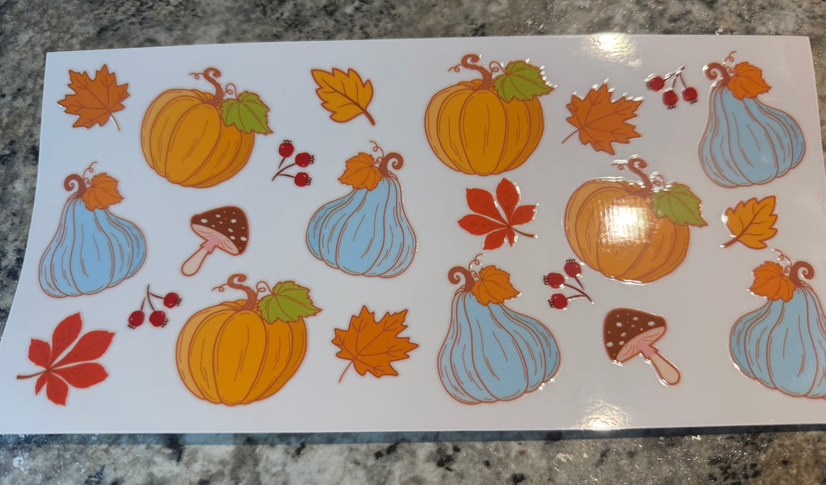 Fall Leaves Pumpkins