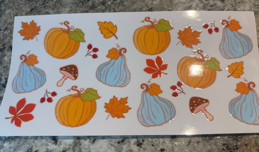 Fall Leaves Pumpkins