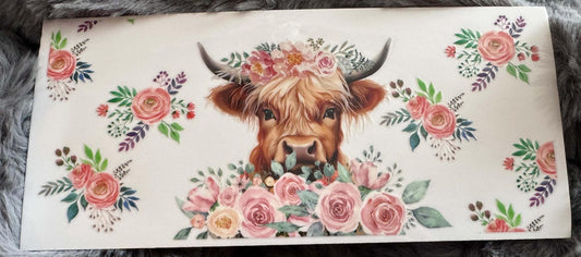 Flower Highland Cow