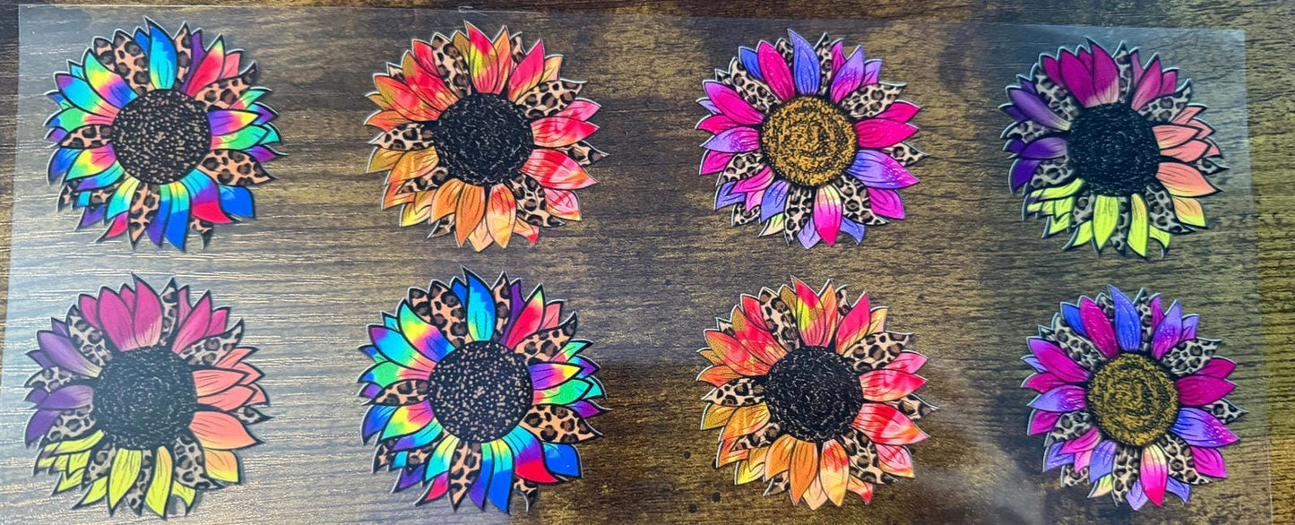 Colorful Sunflowers