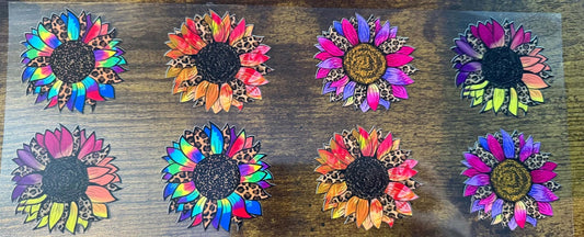 Colorful Sunflowers