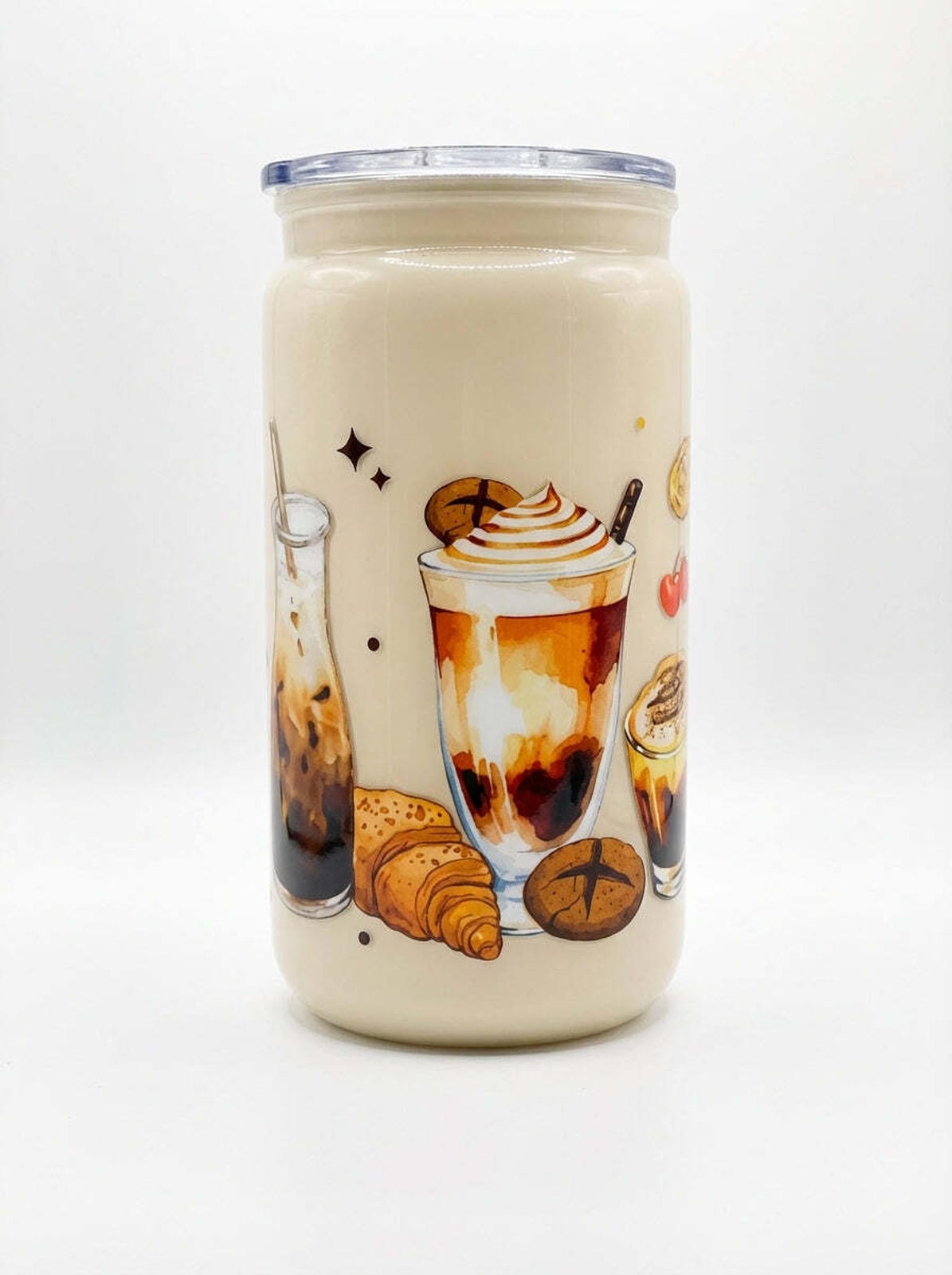 Cream Coffee Tumbler 16oz