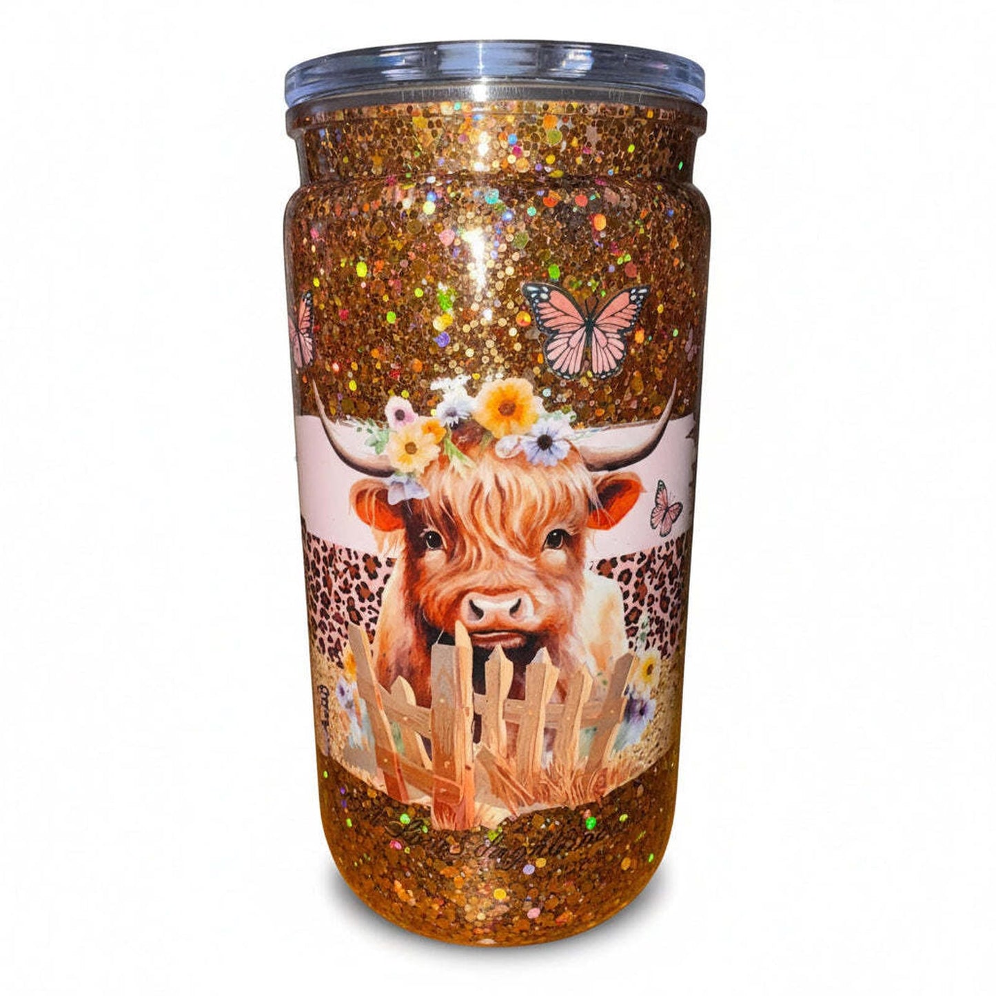 Highland Cow 16 Ounce Tumbler
